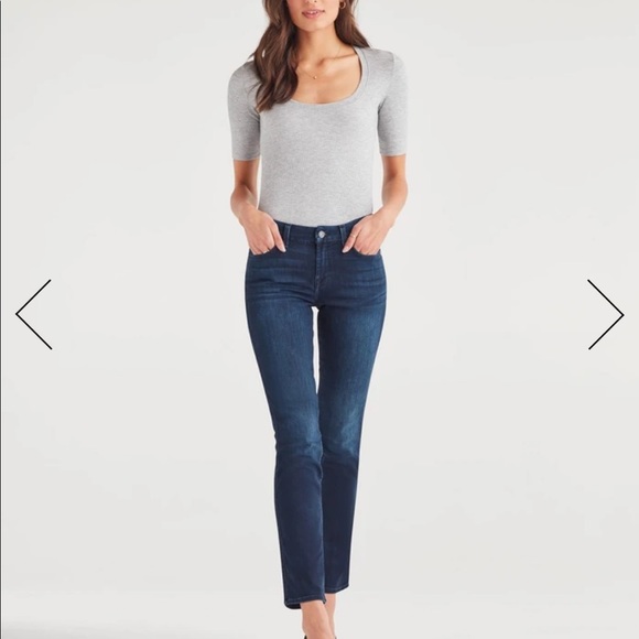7 For All Mankind Pants - 7 For All Mankind medium wash Kimmie straight leg jean
